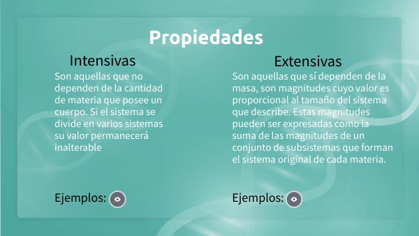 Qué son las magnitudes intensivas y cuáles son sus ejemplos