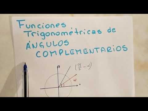 Qué son las razones trigonométricas de ángulos complementarios