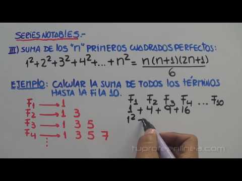 Series y sumatorias: qué ejercicios resueltos y ejemplos hay