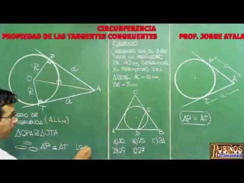 tangente en una circunferencia 4 propiedades esenciales