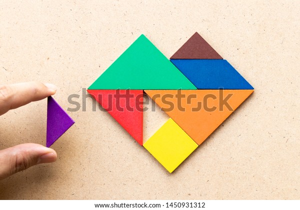 tangram corazon diseno creativo y juegos para amar