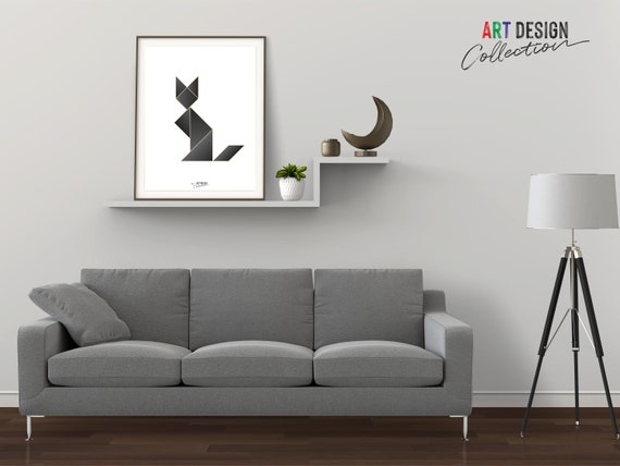 Tangrama: Crea un Gato Cuadrado para Decorar Tu Casa