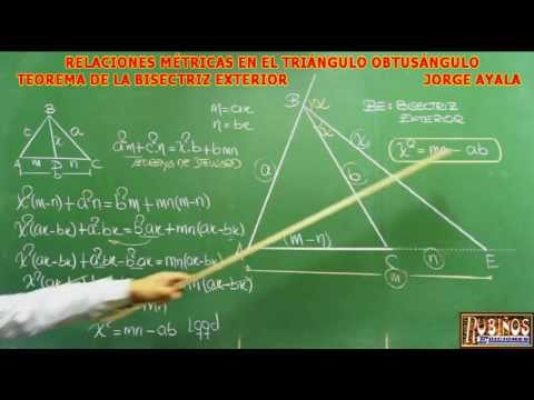 Teorema de Stewart: Longitud de la Mediana y de la Bisectriz
